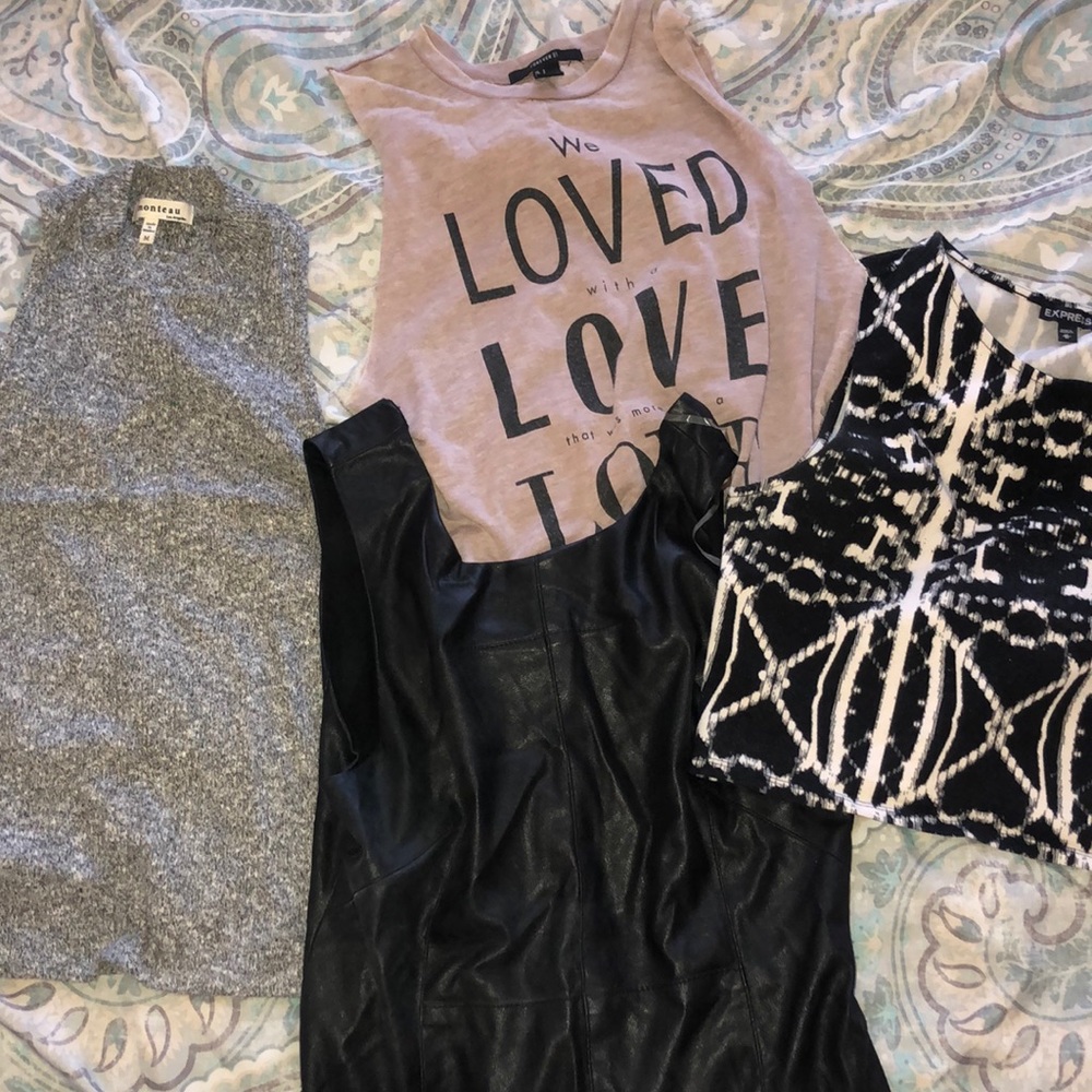 Four tank/crop tops
